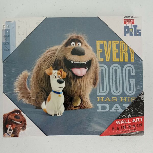 Secret Life of Pets Wrapped Canvas Wall Art 6.5 x 8 Every Dog Has His Day