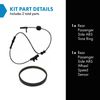 TRQ ABS Wheel Speed Sensor & Magnetic Tone Ring Compatible with AWD 300 Charger
