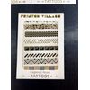 Waterproof Silver & Gold Metallic Tattoos, Temporary Body Art Sticker 5 Sheets