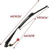 2 Set UTV Manual Hand Operated Windshield Wiper Blade Universal Replacement Kit