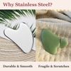 leiwo Stainless Steel Gua Sha and Face Roller Set, Gua Sha Facial Tool, Face Massager for Face Sculpting, Metal Gua Sha Face Roller Skin Care, Facial Massager for Women