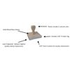 Infusion Surfboard Rubber Stamp, 2 X 2'' Wood Stamp