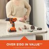 BLACK+DECKER 20V MAX* Drill & Home Tool Kit, 68 Piece - LDX120PK