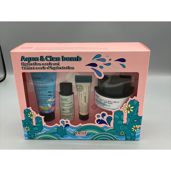 Belif Aqua & Cica Bomb Hydration Oasis Set Great Gift Set