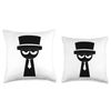 Moody Black from Sprunki! Throw Pillow