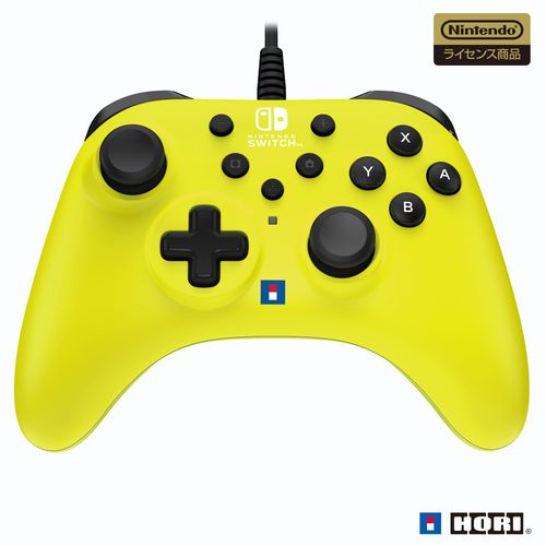 【任天堂ライセンス商品】ホリパッド TURBO for Nintendo Switch™ / PC ライムイエロー【連射ホールド機能搭載】