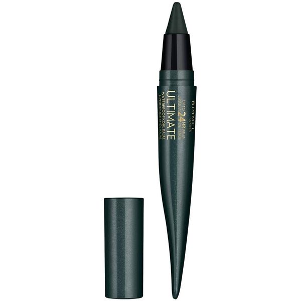 Rimmel London Ultimate Kajal Matitone Occhi Waterproof, Eyeliner a Punta Conica Lunga Durata, 1.6 g, 03 Smoked Emerald