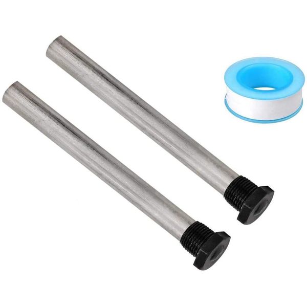 2 pack RV Water Heater Anode Rod Magnesium Anode Rod 34 NTP Thread Tan 9.25 inch