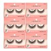 iEnvy Natural Eyelashes Lightweight False Lashes Multiangle and Volume 3D Natural Strip Lashes (6 Pack)