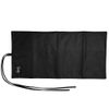 NANSHY Makeup Brush Roll Up Case Wrap Wallet Without Brushes (18 Pockets, Black) Travel Friendly Holder & Portable Organiser Bag with Flap & Adjustable Strap