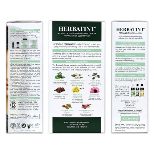 Herbatint Permanent Herbal Hair Color Gel, 8N Light Blonde, 4.56 Ounce