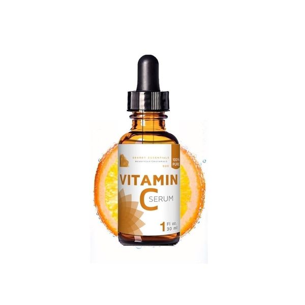 Vitamin C Serum, Vegan, Pure Vitamin C Serum | Hyaluron, Gesichtsreinigung | Anti Aging Serum | Reine Aloe Vera, MSM, Jojoba Oil, Vitamin E | Premium Qualität von Secret Essentials