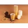 FOOGO Green 50pcs Lids for Paper Cups, Suitable for 8oz FOOGO Green Coffee Cups, 80mm diameter, Plastic and BPA free, Leak-proof Secure Fit, Eco-friendly and Compostable
