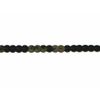 6mm Essential Trimmings Strung Single Sequin Trimming Black - per metre