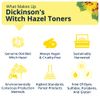 Dickinson's Enhanced Witch Hazel Hydrating Toner with Rosewater, Alcohol Free, 98% Natural Formula, 16 Fl Oz