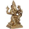 Exotic India Bhagawan Varaha with Devi Bhudevi - Brass Statue