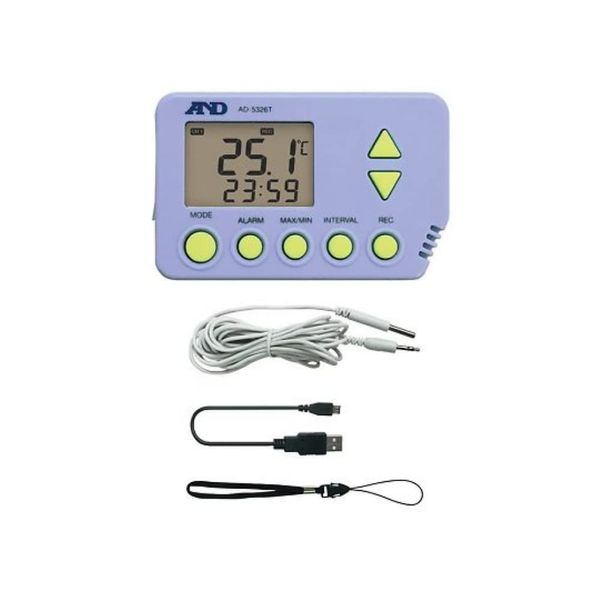 A&D AD-5326TT Digital Temperature Data Logger (with External Temperature Sensor)