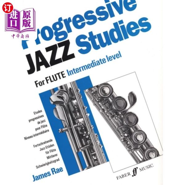 海外直订Progressive Jazz Studies 2 (Flute) 进步爵士乐研究2(长笛)