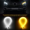 60cm LED Switchback DRL Tube Light Strip Amber Sequential Flowing Turn Signal US