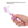 FILFEEL Denture Brush, 2pcs/Set, Specially Designed to Thorough Cleaning Dentures & Bridges
