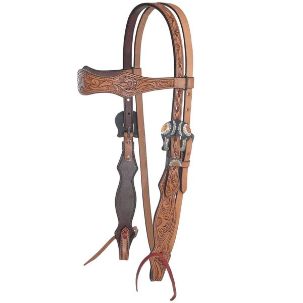 Circle Y Copper Sunflower Browband Headstall