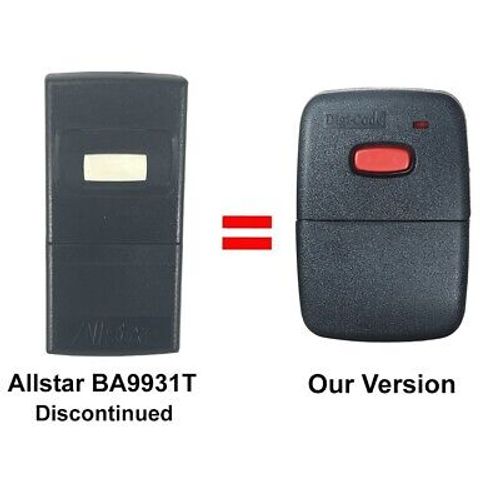 Allstar 9931 BA9931T Compatible Allstar 190-108787 318Mhz Remote Control