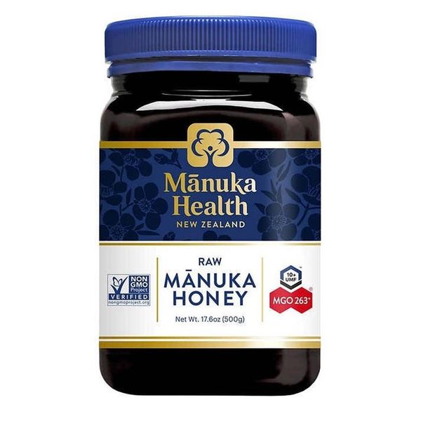 Manuka Health MGO 263+ Raw Manuka Honey Manuka Health MGO 263+ New Zealand Raw Honey 500g, 1 Pack