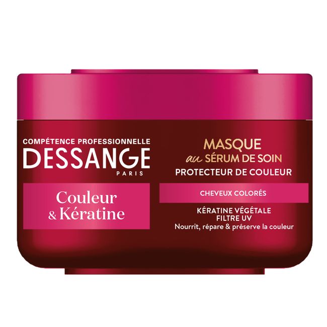 Farbe & Keratin Dessange Maske mit Serum Pflege Farbe & Keratin