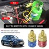 2PCS A/C Manifold Gauge Quick Coupler Connector Adapter High/Low 1/4" SAE HVAC
