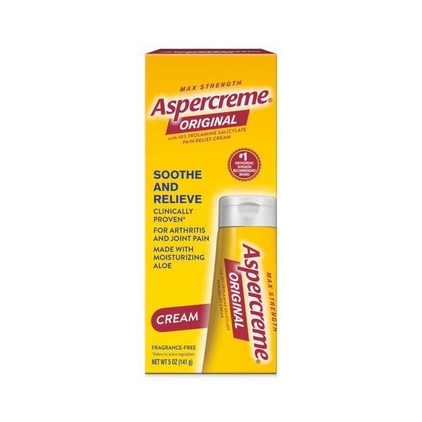 Aspercreme Maximum Strength Pain Relief Cream With Aloe, 3 oz., for Arthritis Joint & Muscle Pain