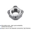 sourcing map Weld Nuts, M8 Square UNC Carbon Steel Machine Screw Gray 100Pcs