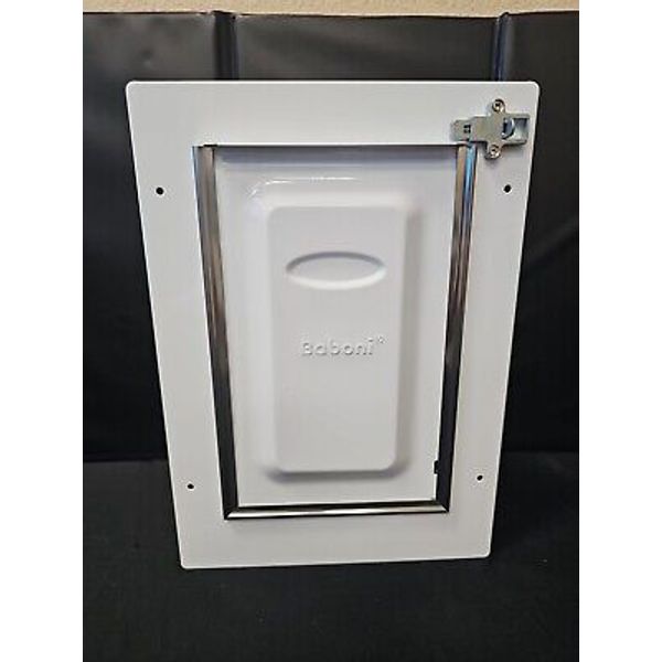 Baboni Pet Door for Wall, Steel Frame & Telescoping Tunnel, Aluminum Lock SMALL