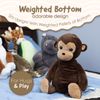 Squirrel Products Cuddle Mates Monkey Stuffed Animal Plush Toy - 12 Inch