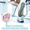 Povihome Toe Protectors, Toe Sleeves Silicone Small Gel Corn Protectors for Runners,Blisters,Shoes,Heels,Sandal Purple Pinky Toe Pain Relief 5 Pairs