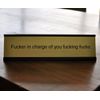 Funny Desk Plate for Boss - Gag Gift