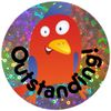 School Stickers Sparkly Bird Praise Stickers