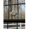 Window Bird Feeder - Clear Acrylic - shaped like Birdhouse