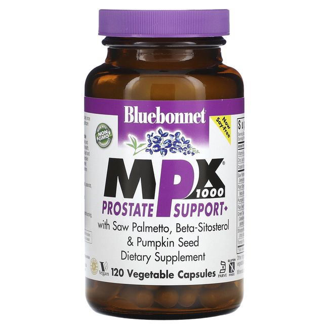 Bluebonnet Nutrition MPX 1000 Prostate Support 120 Vcaps Egg-Free, Fish Free,