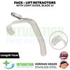 Face Lift Retractors with Light Guide Plastic Surgery Instruments 11cm Length