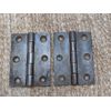 Pair 2 1/2" x 3 1/2" Antique Cast Iron Butt Hinges Door Hardware