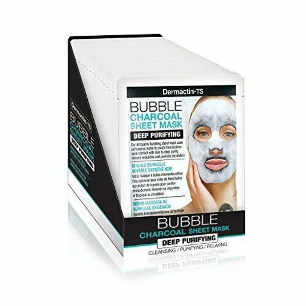 Dermactin-TS Bubble Charcoal Facial Sheet Mask 6PK