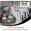 Under Sink Pull-out Drawer Cabinet Organizer Storage Shelf kitchen bathroom 2pcs