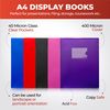 Janrax A4 Pink Flexible Cover 150 Pocket Display Book - Presentation Folder