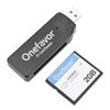 Compact Flash Cards Reader USB2.0 Memory Card Reader Adapter - Plug & Play and Compatible with Windows & Mac (With CF 2G card)