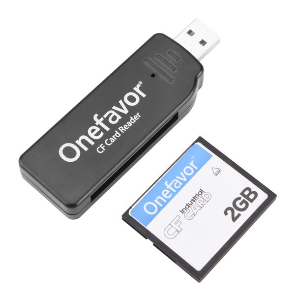 Compact Flash Cards Reader USB2.0 Memory Card Reader Adapter - Plug & Play and Compatible with Windows & Mac (With CF 2G card)