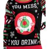 Tipsy Elves Women's Drinking Game Ugly Christmas Sweater: Medium