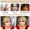 PHOCAS Pixie Cut Wigs Short Stylish Fluffy Layer Wig None Lace Replacement Wig with Bangs for Women Brown Mix Blonde Wig Short