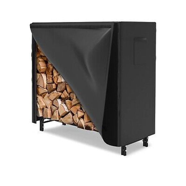 Walmann 4' Firewood Log Rack with Cover