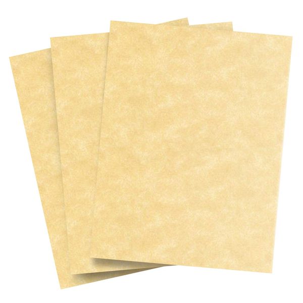 New Champagne Stationery Parchment Cardstock – Great for Writing, Certificates, Menus, Wedding Invitations | Premium Quality 65Lb Cover Stock | 8.5 x 11” Letter Size | 50 Sheets per Pack