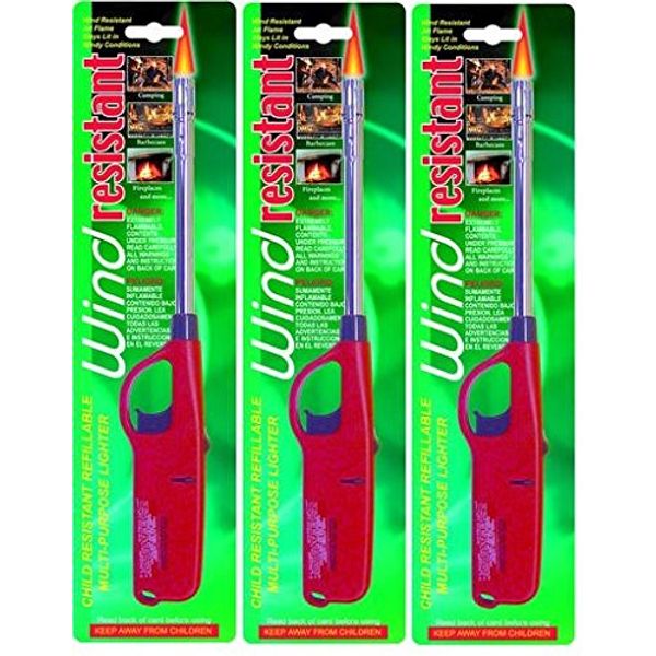 Wind Resistant Multi Purpose Lighter-3 pack
